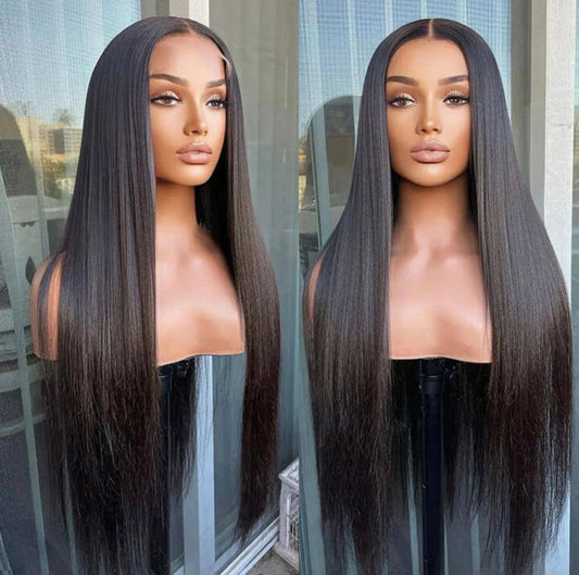 BRAZILIAN STRAIGHT 5X5 CLOSURE WIG 1B