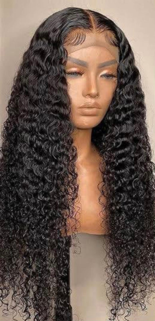 BRAZILIAN DEEP WAVE 5X5 CLOSURE WIG 1B