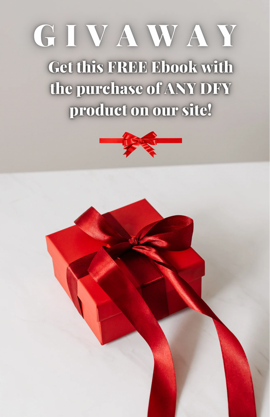 FREE digital marketing ebook with the purchase of any DFY product, discount will be applied at checkout